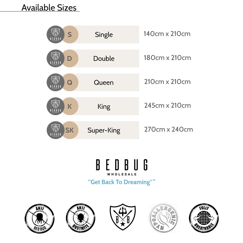 Buy 100 Cotton Allergy Dust Mite Bed Bug Quilt Encasement MyDeal