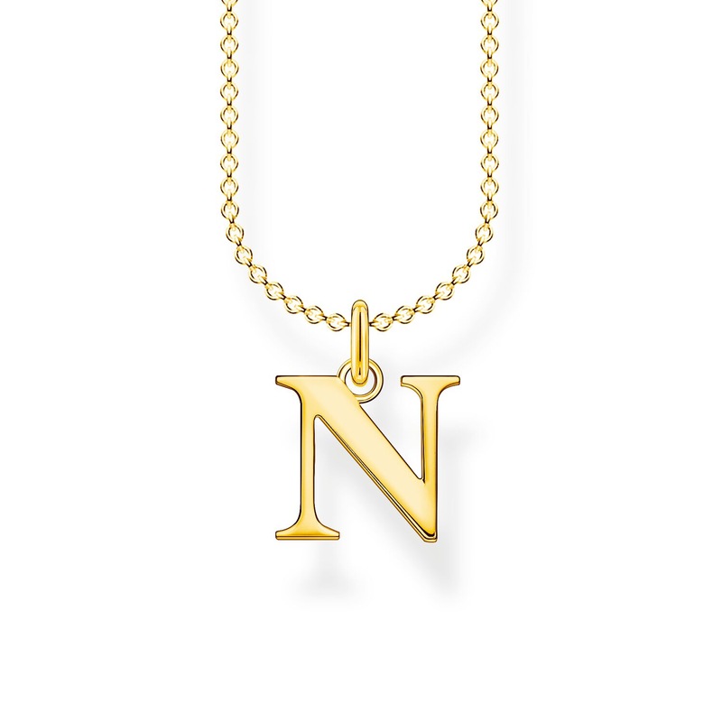 Buy Necklace Letter N Gold MyDeal