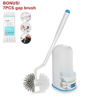 BOOMJOY Toilet Brush and Holder Double-Headed Toilet Brush