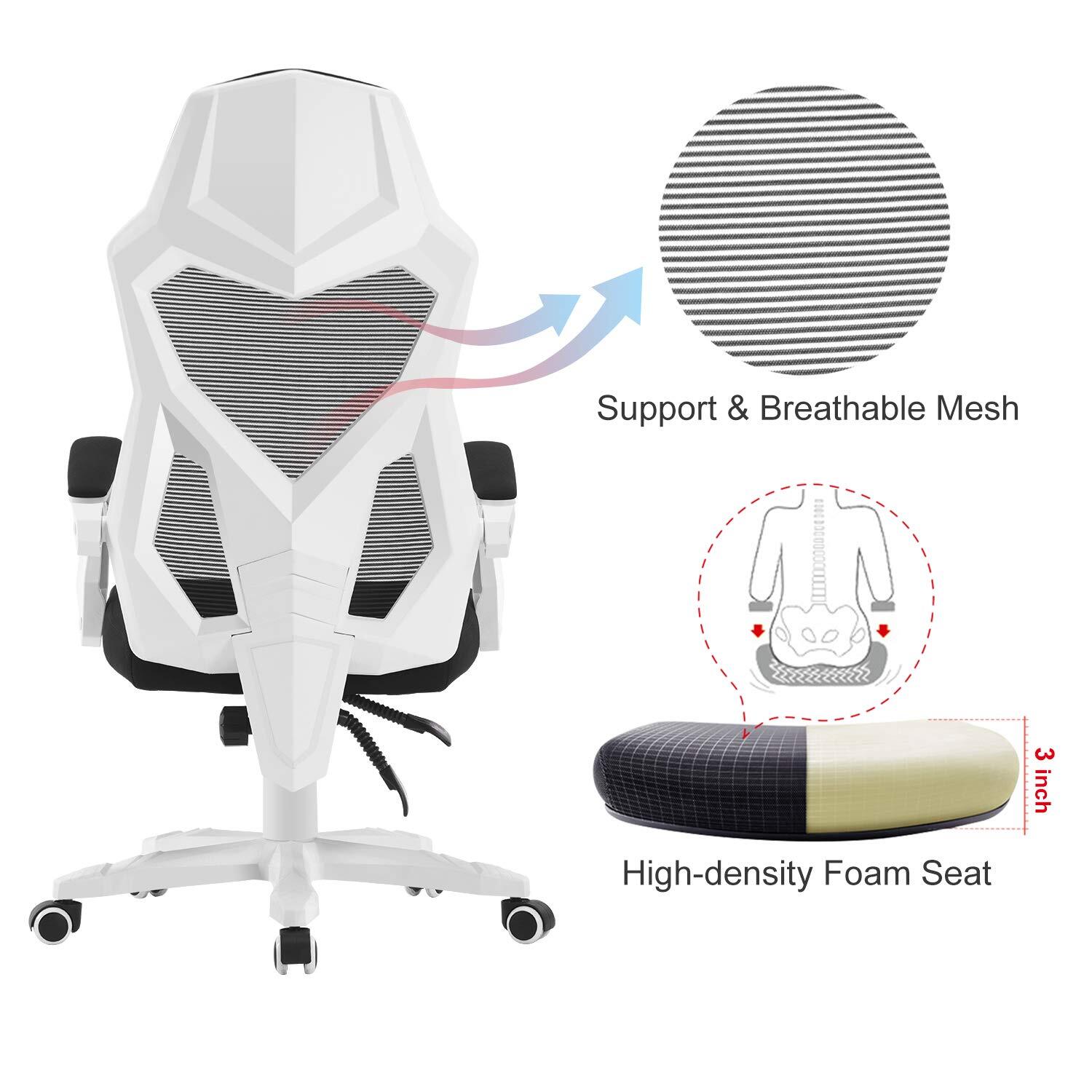 Ergonomic Office Chair High Back Adjustable Mesh Recliner Optional