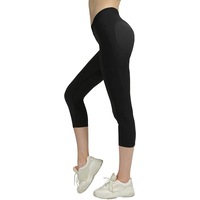 SEMATH Women Sports Capris Running Fitness Exercise Jogging Gym Yoga legging 