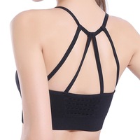 SEMATH Women Strappy Padded Sports Bra Running/Fitness/Exercise/Gym/Yoga