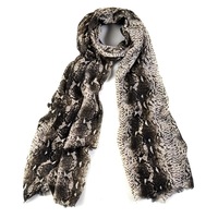 Womens Scarf Classic Leopard Lightweight Floral Print Fashion Scarves Wrap Stole Shawl