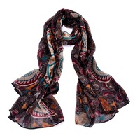 Womens Scarf Lightweight Floral Print Fashion Scarves Wrap Stole Shawl