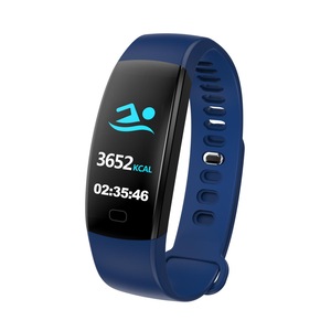 0.96" Color Screen 3ATM Waterproof Smart Bracelet Pedometer Sleep Monitor Fitness Smart Watch BLUE COLOR