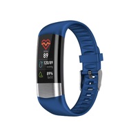 0.96 Color Screen Smart Sports Bracelet Waterproof Watch Monitoring Heart Rate Pedometer Sleep Health Bracelet-Blue