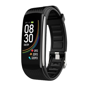 0.96in IPS Color Screen IP67 Waterproof Smart Watch HR BP spO2 Monitor Remote Camera Stopwatch Fitness Bracelet BLACK COLOR