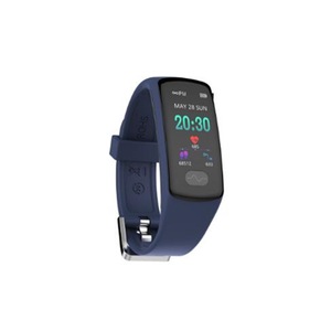 0.96inch Color Screen Blood Pressure Heart Rate Monitor Sport bluetooth Smart Wristband Watch-BLUE