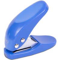 0111 portable pocket-size single hole punch loose-leaf diy standard 6mm round hole tools pocket manual punch BLUE COLOR