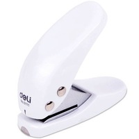 0111 portable pocket-size single hole punch loose-leaf diy standard 6mm round hole tools pocket manual punch WHITE COLOR