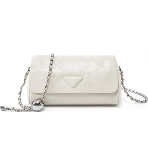 075 Cylinder Bag Chain Bag Single Shoulder Underarm Bag Crossbody Bag