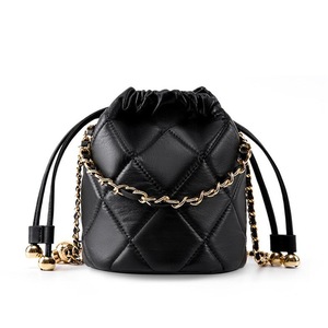 076 Cross Body Bucket Bag with Versatile Feel Portable Small Chain Women's Bag