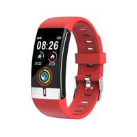 1.08 Color Screen Smart Bracelet Can Measure Temperature and Waterproof Bracelet To Monitor Blood Pressure and Oxygen-Red