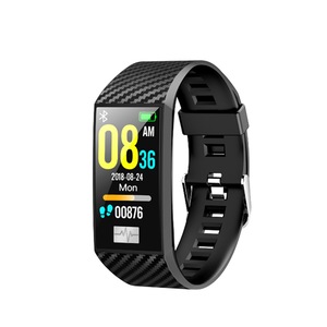 1.14 Inch Large Screen Smart Watch Multi UI Display ECG Heart Rate Monitor IP68 Waterproof Watch-BLACK