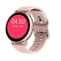 1.3 Inch Color Full Round Screen Smart Watch Full Touch Screen Waterproof Bluetooth Watch Monitor Heart Rate ECG Blood Pressure-Gold