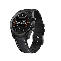 1.3 Inch Color Round Screen Smart Watch Bluetooth Call Watch Waterproof Support Multi-language Health Monitoring ECG-Black