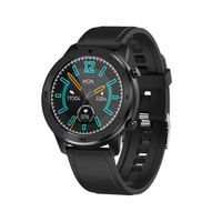 1.3 Inch Color Screen Full-touch Bluetooth Watch Waterproof Multi-sport Mode Watch Can Measure Heart Rate and Blood Pressure-Black