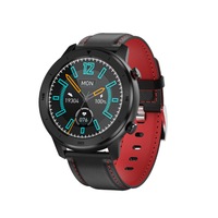 1.3 Inch Color Screen Full-touch Bluetooth Watch Waterproof Multi-sport Mode Watch Can Measure Heart Rate and Blood Pressure-Black Red