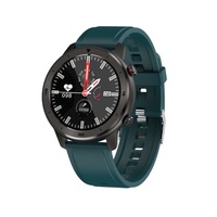 1.3 Inch Color Screen Full-touch Bluetooth Watch Waterproof Multi-sport Mode Watch Can Measure Heart Rate and Blood Pressure-Green