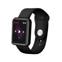 1.3 Inch Color Screen Smart Watch Color Screen Heart Rate Blood Pressure Swimming Multi-sport Mode Pedometer-Black
