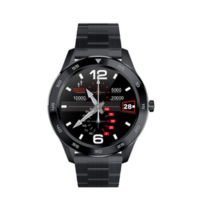 1.3 Inch Color Smart Watch Fashionable Multi-function Bluetooth Watch Measurable ECG Support Offline Payment-Black