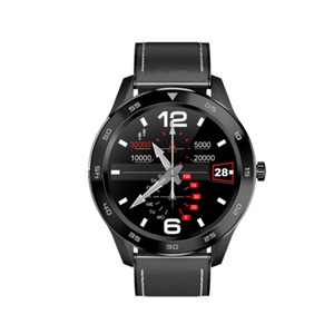 1.3 Inch Color Smart Watch Fashionable Multi-function Bluetooth Watch Measurable ECG Support Offline Payment-Black Black