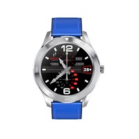1.3 Inch Color Smart Watch Fashionable Multi-function Bluetooth Watch Measurable ECG Support Offline Payment-Silver Blue