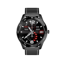 1.3 Inch Color Smart Watch Fashionable Multi-function Bluetooth Watch Measurable ECG Support Offline Payment-Silver Brown