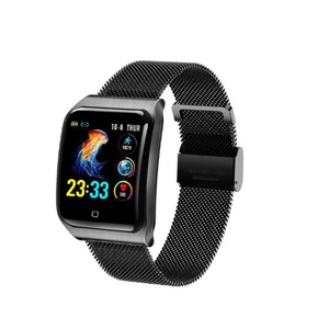 1.3inch Color Screen Blood Pressure Heart Rate Monitor Sport bluetooth Smart Wristband Watch-BLACK