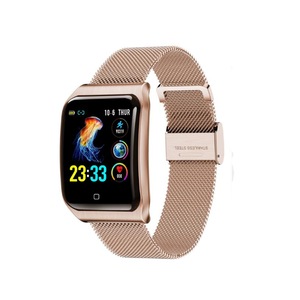1.3inch Color Screen Blood Pressure Heart Rate Monitor Sport bluetooth Smart Wristband Watch-GOLD