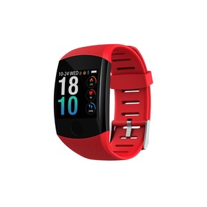 1.3inch Color Screen Blood Pressure Heart Rate Monitor Sport bluetooth Smart Wristband Watch-RED