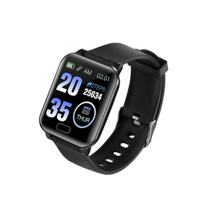 1.3inch Color Screen IP67 Waterproof Smart Watch Heart Rate Blood Pressure Monitor Remote Camera Find Phone Fitness Sports Bracelet-BLACK