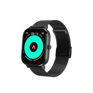 1.54 Inch Steel Band Bluetooth Call Smart Bracelet Music Control Remote Camera Pedometer Watch-Black