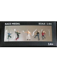 1:64 Scale Figures Diorama Outdoor Fighting Baseball Bat Scene Character Model