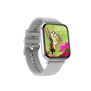1.78 Inch High-definition Big Screen Bracelet Measuring Heart Rate and Blood Pressure Step Smart Watch-Grey
