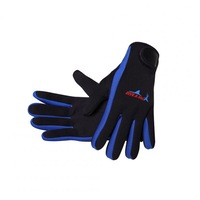 1 Pair 1.5mm Swimming Diving Neoprene Glove With Velcro For Winter Swimming Warm Anti-slip Gloves blue_L