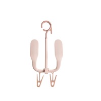 1 Pcs 360�� Rotating Shoes Rack Household Double Hook Drain Drying Shoes Socks and Shoelaces Rack Portable Outdoor Clothes Hanger