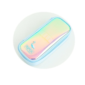 1 Piece Flamingo Laser Surface Pencil Case Box Makeup Bag Storage Pouch Purse Supply Cosmetic School Students Stationery
