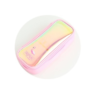 1 Piece Flamingo Laser Surface Pencil Case Box Makeup Bag Storage Pouch Purse Supply Cosmetic School Students Stationery