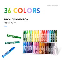 1 set 36 Colors Oil Pastels Non-Toxic Crayon Drawing Painting Pens Artists Students Art Supplies Gifts for Childrens