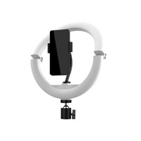 10 Inch Desktop Collapsible Fill Light Portable Mobile Phone Ring Light Selfie Beauty Lamp without Bracket-Black