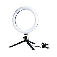 10 Inch Mobile Phone Live Fill Light with Tripod LED Ring Light Desktop Selfie Beauty Photo Shooting Light