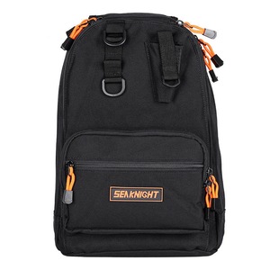 1000D Nylon Fishing Bag Fishing Lures Reel Backpack Storage Shoulder Bag BLACK COLOR