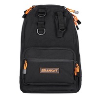 1000D Nylon Fishing Bag Fishing Lures Reel Backpack Storage Shoulder Bag BLACK COLOR