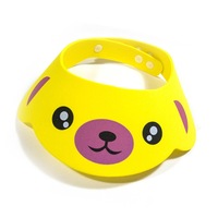 10PCS Baby Kids Cap Shower Cap Baby Bath Cap Shower Hat Bath Visor Kids Bath Wash Hair Shield Hat(Yellow Dog)