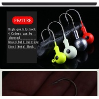 10pcs Jig Head Hook 7g Fishing Hook Lead Jig Lure Hard Baits Soft Worm Fishing Tackle