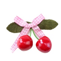 10PCS New Hair Clips Kids Girls Red Cherry Hairpins For Pinup Vintage Party Vaction Hair Accessories Women Barrettes Korean Style