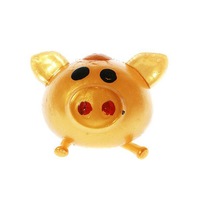 10PCS Stress Relief Jelly Pig Soft Rubber Water Ball Stress Reliever Random Color