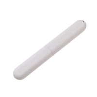 10Pcs Travel Toothbrush Tube Cover Case Cap Fashion Plastic Portable Packing Organizer(White)