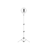 12 Inch Beauty Light Ring Lamp Led Ring Light with Mobile Phone Holder Dimmable Fill Light on-Camera Video Lights-White